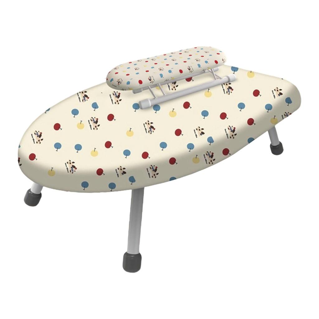 Folding Mini Iron Board Portable Tabletop Ironing Board with Removable Cover for Laundry Room College Studio Apartment