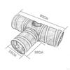 Cat Tunnel Foldable Passage Playing Hut with Play Ball Scratch Resistant Tube