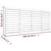 VidaXL Wall-mounted Headboard 206x3x91.5 Cm Solid Pine Wood 824668