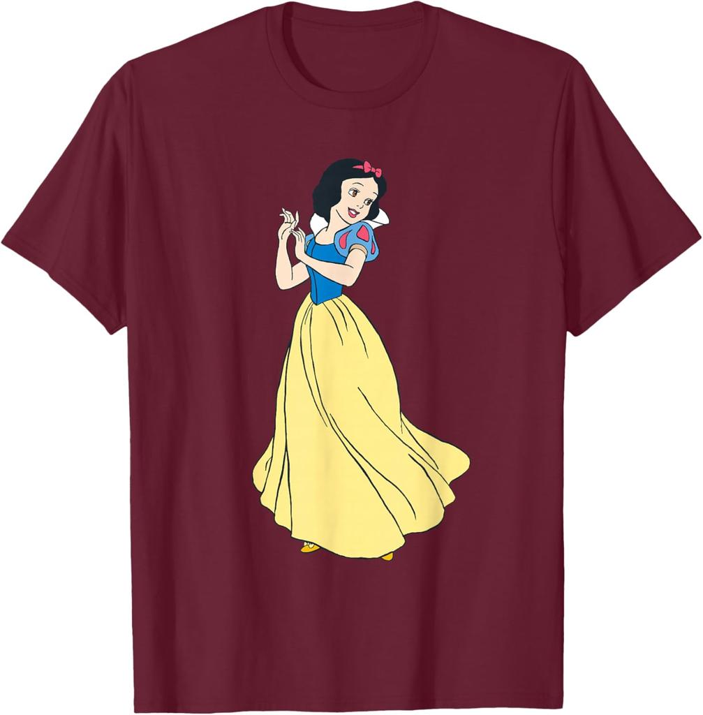 Hot Fashion Unisex Princess Snow White Classic T-Shirt S-4XL Four Seasons