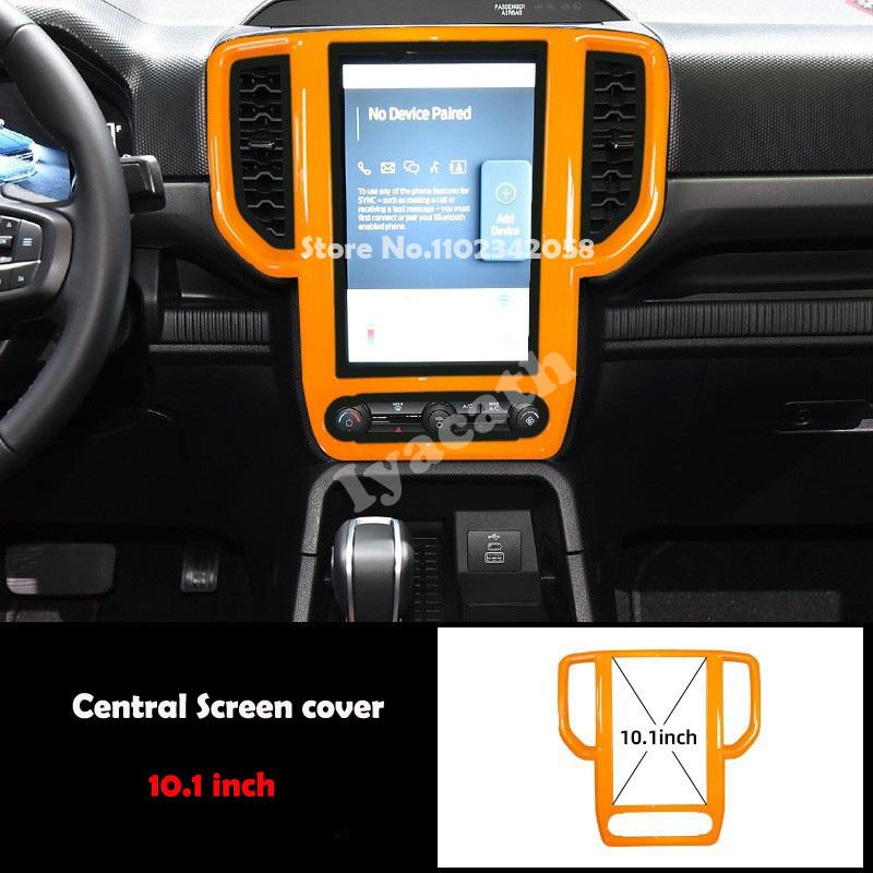 LHD RHD For Ford Ranger Wildtrak T9   2024 ABS yellow gear shift panle steering wheel Central Screen trument cover