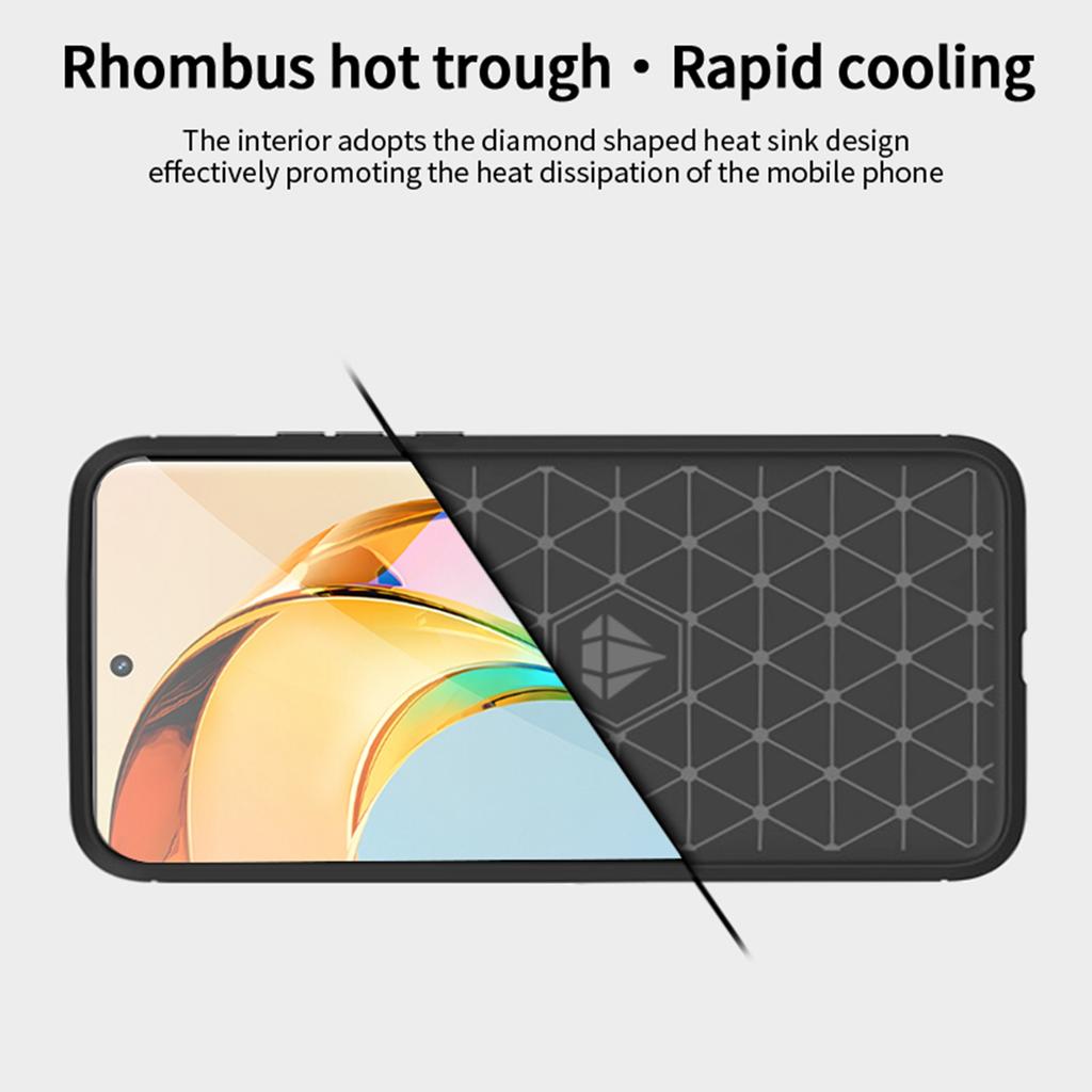 MOFI JK TPU Series-1 For Honor X9b 5G/Magic6 Lite 5G Case Carbon Fiber Texture TPU Phone Cover