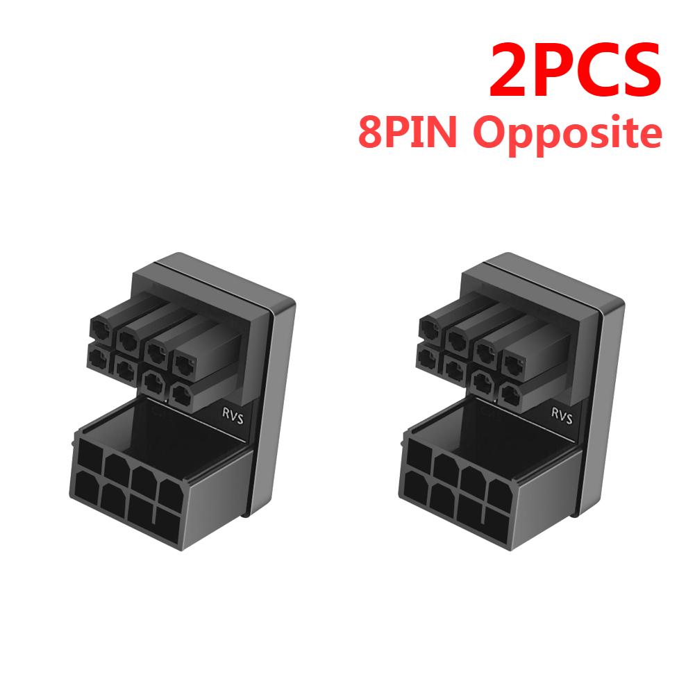 ATX GPU VGA PCIe 8 Pin 6Pin U to 180 Degree Angle Connector Power Adapter Board for Desktop Video Card Graphics GPU Adapter