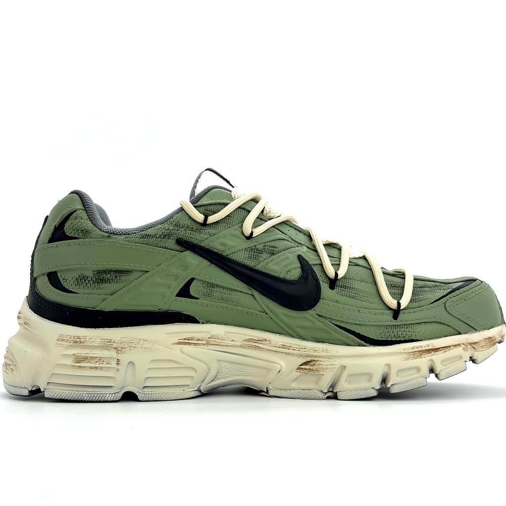 Nike Initiator Leder, Textil Abriebfest Atmungsaktiv Niedrig geschnitten Langstrecken-Laufschuhe Unisex Grün IO7609-101(Team1716-)