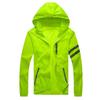 Men's Lettered Striped Summer Lightweight Sun Jacket Hooded Casual Jacket Outdoor Windproof Fishing Jacket