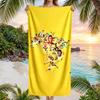 Brazil National Football Team Beach Towel Soft Microfiber Summer Towel Quick Dry Absorbent Towel for Beach Swimming Pool Travel