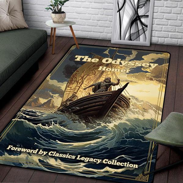 Ancient Greek Homeric Mythology THE ODYSSEY Printed Carpet Living Room Sofa Bedroom Bedside Mat Bathroom Absorbent rugs