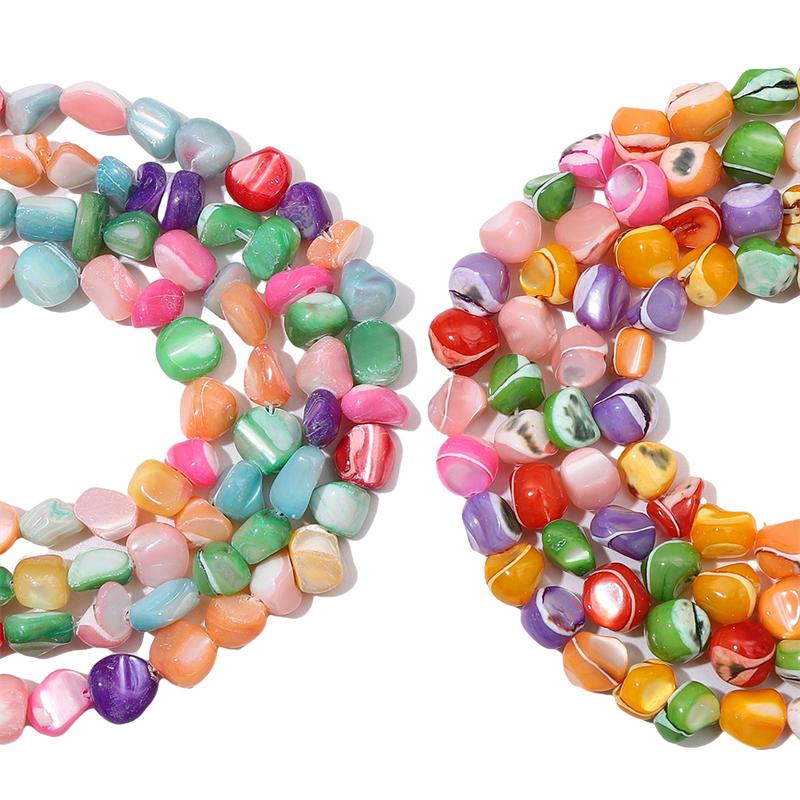 Natural Colored Irregular Freshwater Colored Horseshoe Shell Beads For DIY Necklace Bracelet Earrings Jewelry Making