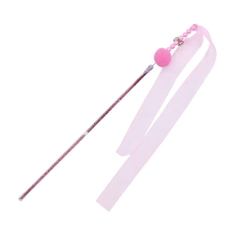 Feenkatzenspielzeug, Langlebige Federglocke, Langer Stab, Katzenspielzeug, Selbstunterhaltendes und Langweiliges Magisches Werkzeug für Katzen