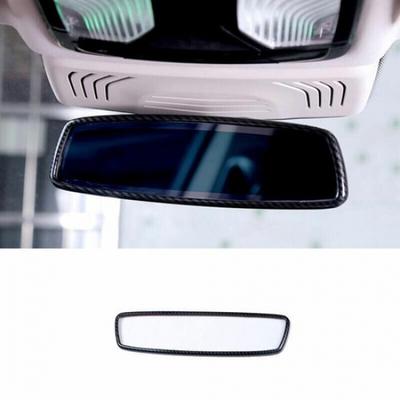 For BMW X3 G01 X4 G02 2018-21 Carbon Fiber Interior Rearview Mirror Frame Decor