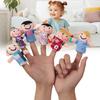 Cartoon Finger Puppet Set Plush Hand Puppets for Storytelling Early Education Soothing Doll Plush Toy Birthday Party Christmas Gifts