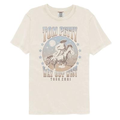 Tom Petty Way Out West 2001 Maglietta Musicale Ivory Comfort Colors