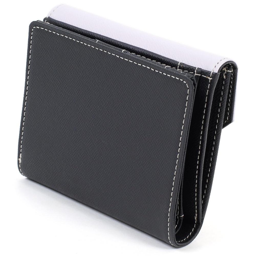 Kitamura PH0785 Tri-Color Bifold Wallet, Dark BlueLavender [Navy] 10231
