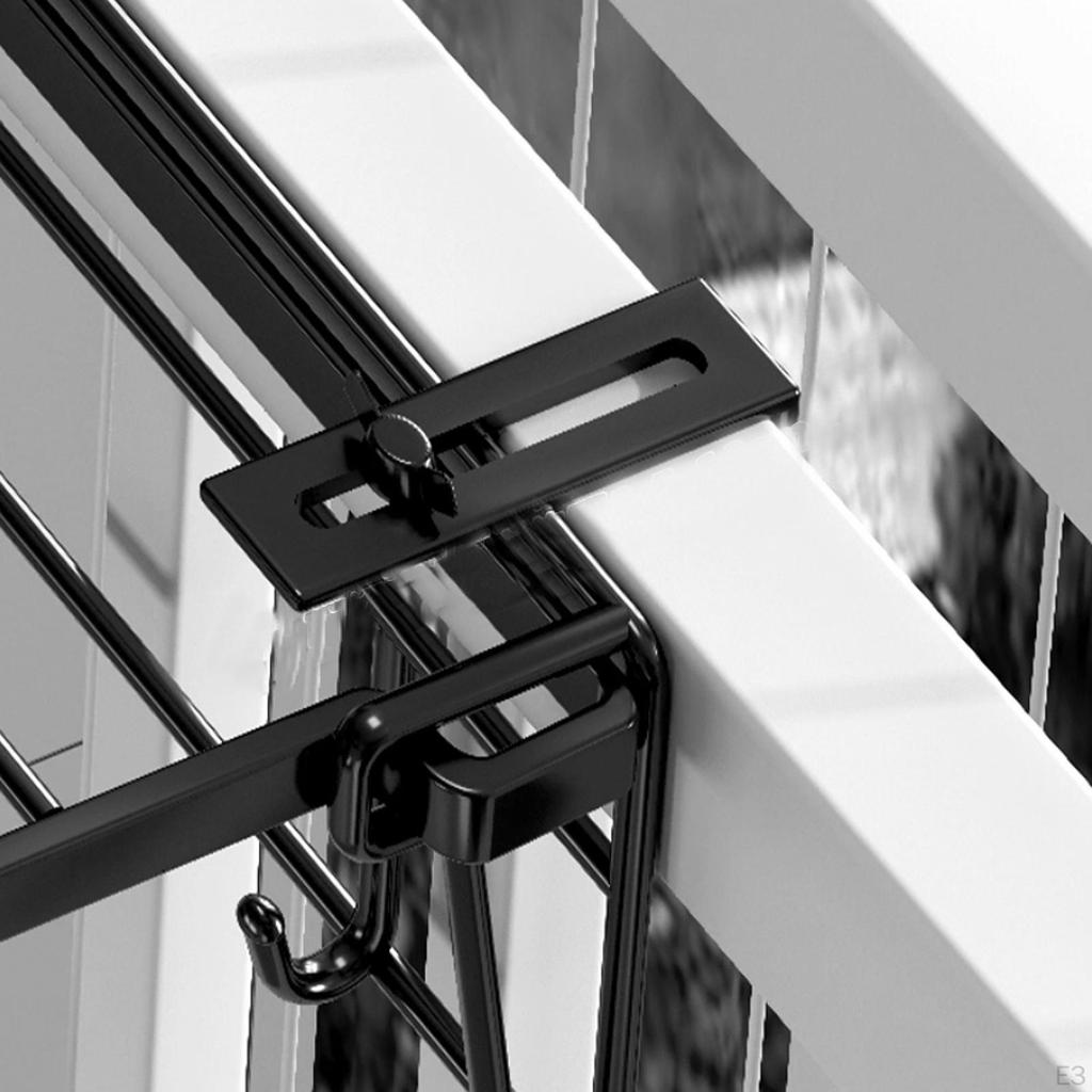 Balcony Railing Coat Rack, Window Sill Foldable, Portable, Space-saving, for Indoor Use,
