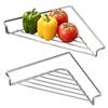 Triangle Space-Saving Over Sink Dish Rack, Corner Storage Rack for Drying Dishes, Fruits & Vegetables, Kitchen Sponge Holder