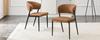 Dining Chair Set of 2 Modern Upholstered with Metal Frame, Ergonomic Backrest, Faux Leather Chair for Dining Room Living Room Kitchen - Chair Only