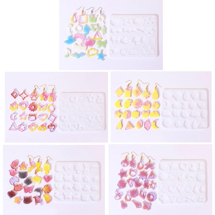 Silicone Mold Kit for Artistic Earrings Ear Pendant Silicone Molds Epoxy Mould