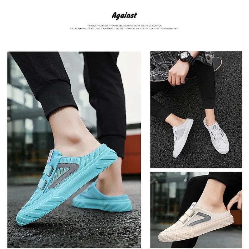 Fashion Summer Fashion Men Outdoors Sneakers Without Heel Breathable New Men Casual Shoes Lazy Students Flats