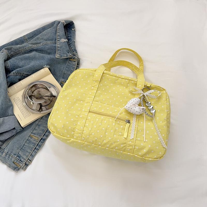 Polka Point Tote Bag Commuter Travel Shoulder Tote Bag Women's Large Capacity Underarm Bag