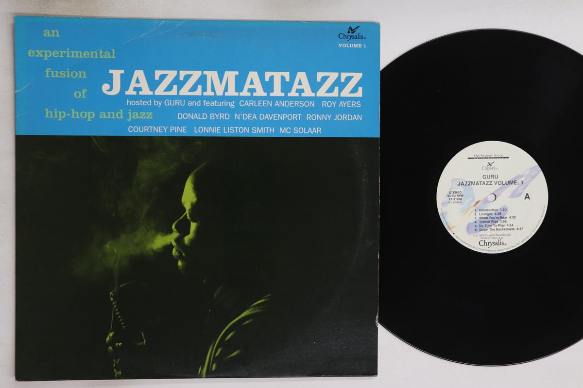 Виниловая пластинка GURU Jazzmatazz Volume 1 F121998 CHRYSALIS 1993 US Rap HipHopRB Б/у