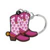 1PCS PVC Cute Keychain New Arrival Cowboy Boots  Custom Key Chain Anime Accessories Handbag Pendant Kids Toys Keyholder