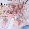 Artificial Greenery Decor Eucalyptus Leaf Branch 3 Fork Realistic Reusable Faux Green Centerpiece Plants Home Table Wedding Decoration Photo Props