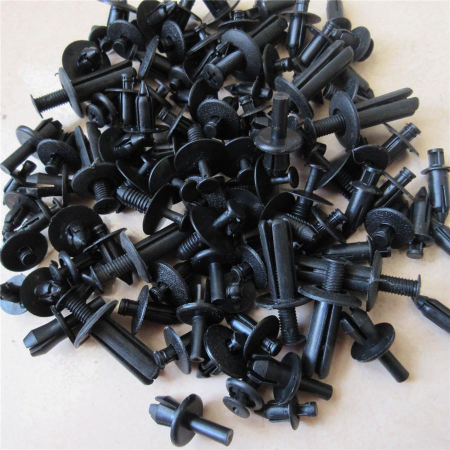 

100PCS Mixed Car Bumper Leaf Plate Fender Trunk Screw Rivets Set For All Auto Plastic Fastener Clips