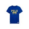 Polo SS22 Solid Logo Letter Print Crew Neck Short Sleeve T-Shirt Men Tops Blue MNPOTSH1N821205-501