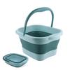Fucaun Bird's-Eye Supervision - Thick Edges] Foldable Foot Bath Bucket [Only 8cm Folds for Versatile Use] Upgraded Quality, Foldable, Easy To Store, L