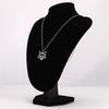 Hollow Fox Pendant Necklace Stainless Steel Women's Classic Animal Charm Double layer Bead Chain Fashion Jewelry Party Gift