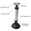Toilet Plunger High Pressure Toilet Air Plunger with 2 Type Suction Cups Toilet Plunger Tool Pump Toilet Plunger for Bathroom