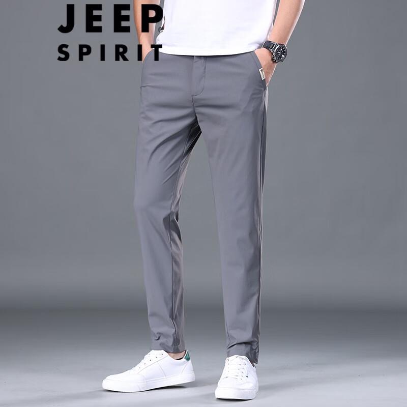 JEEP SPIRIT Men's Relaxed Fit Straight Leg Casual Pants