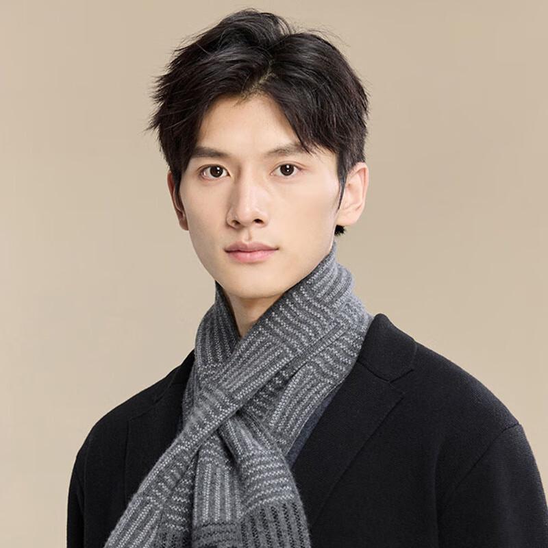 

JIUMU Мужской зимний шарф из шерсти и кашемира One Size