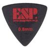 ESP Triangle Pick PD-PS10/BK with Slip-On Logo, 0.8mm, Black