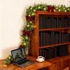 1.8m Christmas Rattan Garland Christmas Tree Accessories LED Lights Green Rattan