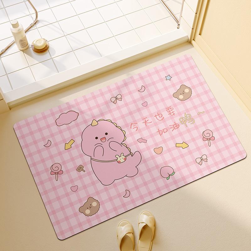 

Диатомовая грязь Мягкий напольный коврик для ванной комнаты Противоскользящий коврик для ног в ванной комнате Водопоглощение и устойчивость к грязи Туалет Специальный сверхсильный водопоглощение 40 * 60cm