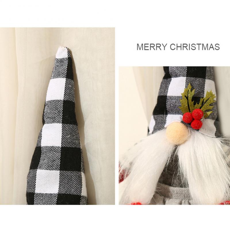 Christmas Curtain Buckle Xmas Santa Claus Curtain Tieback Curtain Hook Clips Hanging Ornament Buckle Clip Holdback Window Decor