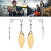 50Pcs Metal Spinner Fishing Lures Baits Spoon Swivels Tails Spinner Fishing Spinner Fishing Lures Baits Spoon Easy to Use
