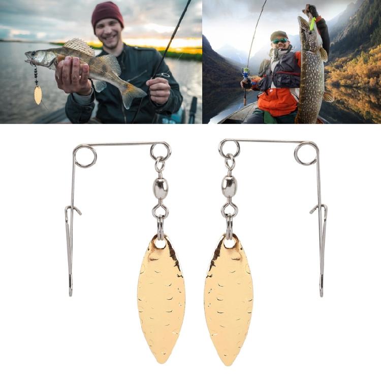 50Pcs Metal Spinner Fishing Lures Baits Spoon Swivels Tails Spinner Fishing Spinner Fishing Lures Baits Spoon Easy to Use