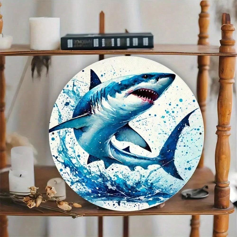 Round Metal Wall Art Colorful Circle Decor for Home Living Room Bedroom Office Indoor Outdoor