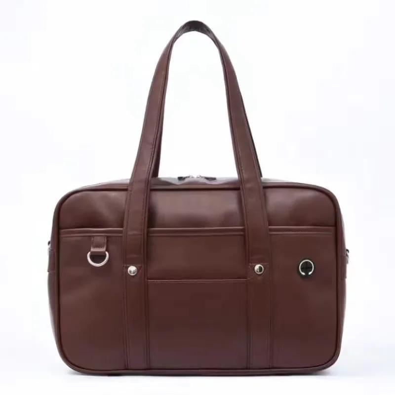 Casual PU Shoulder Bag Junior High School Students School Bag Handbag Anime Uniform Bag Tote Bags for Women