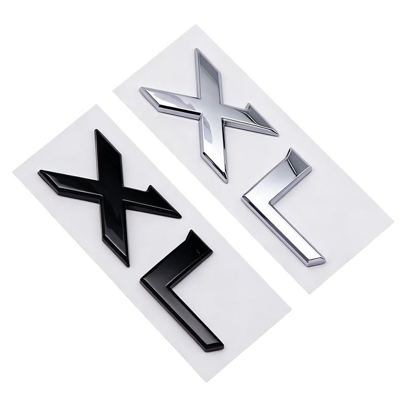 ABS XL Letters Car Fender Rear Trunk Body Decal Emblem Sticker Accessories