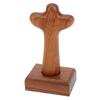 Träkors Bordsdekor Handgjord Ytpolering Stadig Hållbar Australisk Rosenträ Rustik Korsprydnad Stor