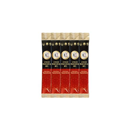 PNBG Pungnyeonbogam 6-Year Korean Red Ginseng Today Good Time Gold Stick (6 Options)
