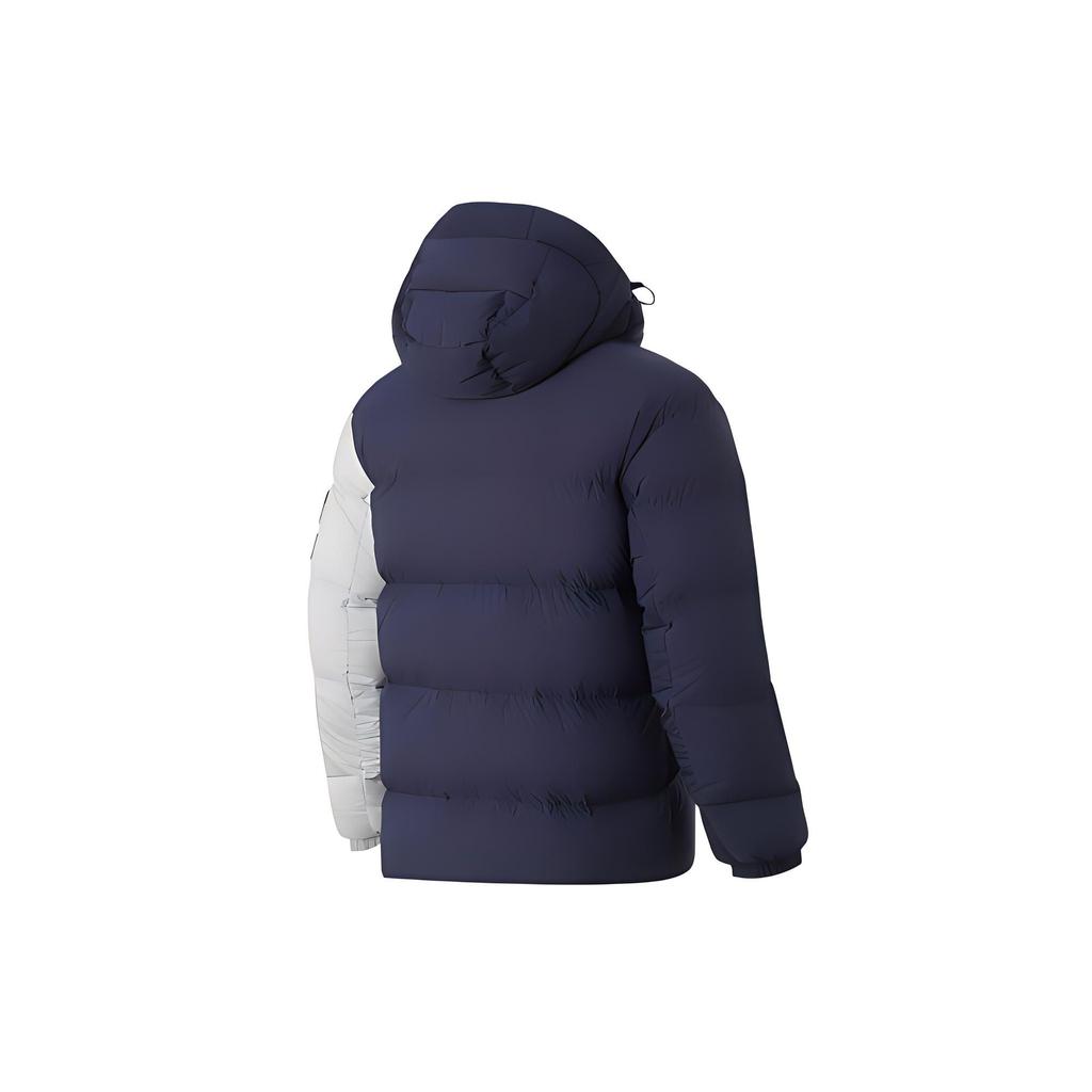 Li Ning Warm Windproof Down Jacket Men Outerwear Green AYMQ053-2