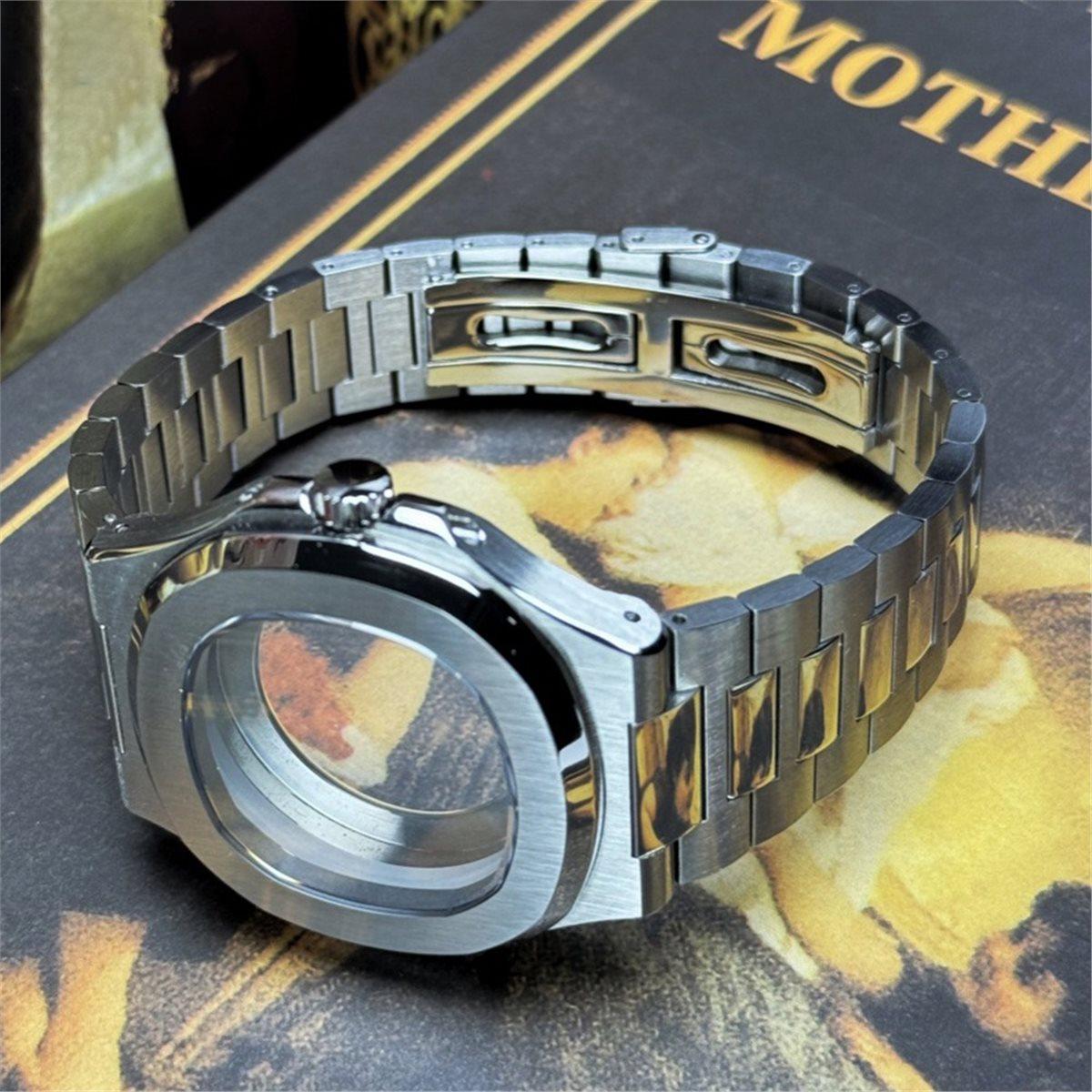 

Square Watch Case 316L Steel Bracelet for NH34 NH35 NH36 4r35 Movement Sapphire Glass Watch Spare Part China Mainland