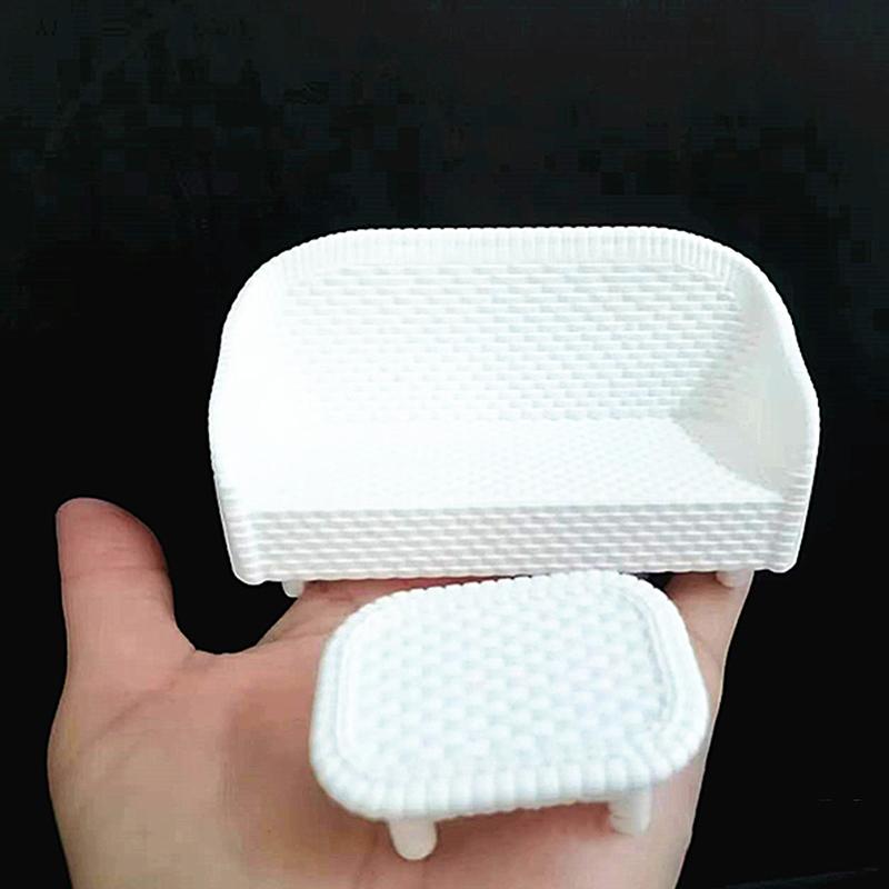 Small White Table Over The Family Sofa Chair Simulation Rattan Chair Living Room Furniture Furniture Doll Recliner Accessories 2