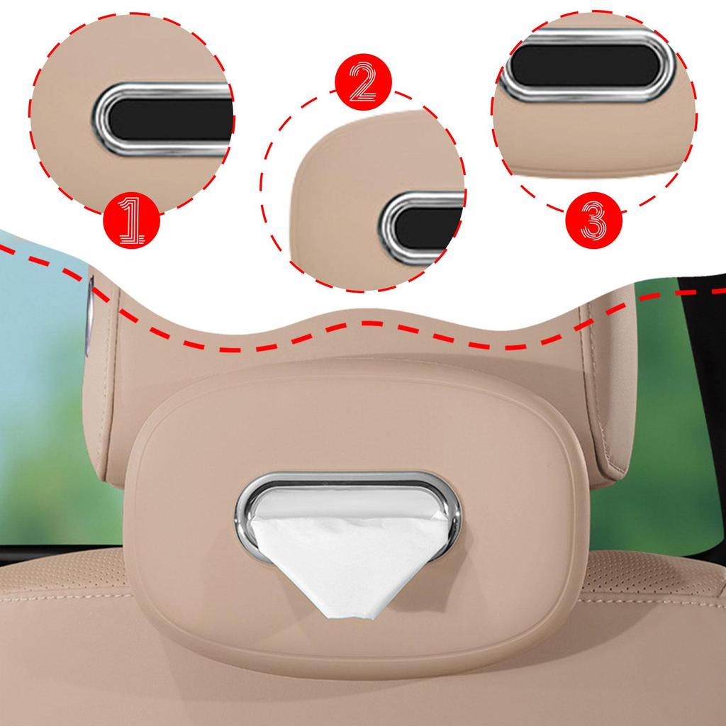 Auto-Taschentuchhalter Organizer Tägliche Nutzung Rücksitz Einfach zu bedienen Quadratisch Praktisch Silikon-Taschentuchbox-Abdeckung für Outdoor-Reisen