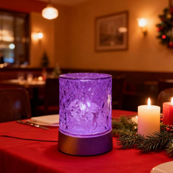 Projektor Światła Fali Oceanu 16 Kolorów Luminorthe Lampka Nocna Holograficzna 3D Fala Wodna Lampa Ambientowa z Pilotem do Medytacji Relaksacji