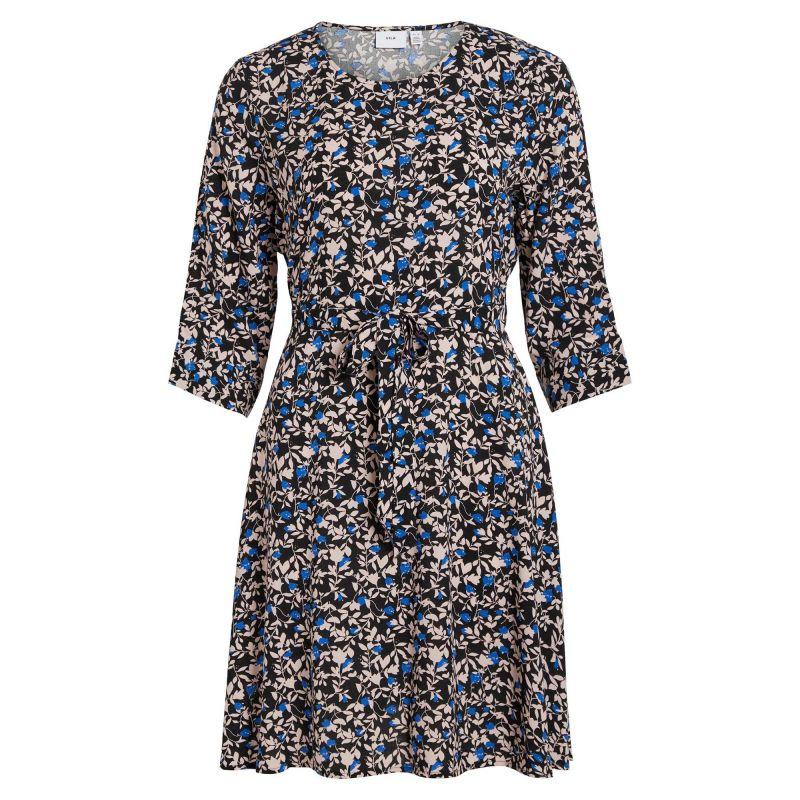 Women's Short 3/4 Sleeve Floral Print Dress VILA